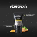 Mens Liquorice & Vitamin B3 Facewash “100ml” - Image 2