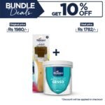 Acrylic Gesso 600 gm + Base Brush Set