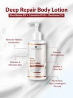 Deep Repair Body Lotion - Shea Butter 8% + Calendula 0.5% + Panthenol 1% - Image 3
