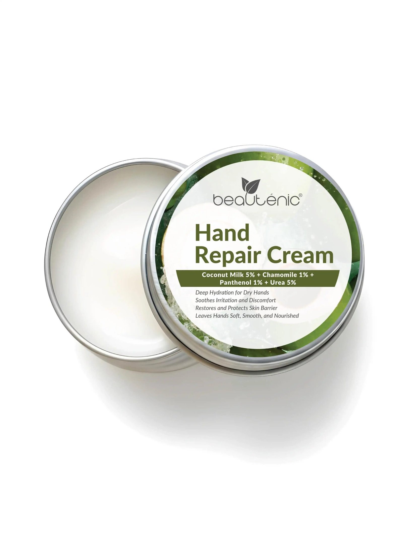 HandCream-01_153_11zon Hand Repair Cream – Coconut Milk 5% + Chamomile 1% + Panthenol 1% + Urea 5% - Image 1