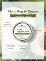 Hand Repair Cream – Coconut Milk 5% + Chamomile 1% + Panthenol 1% + Urea 5% - Image 5