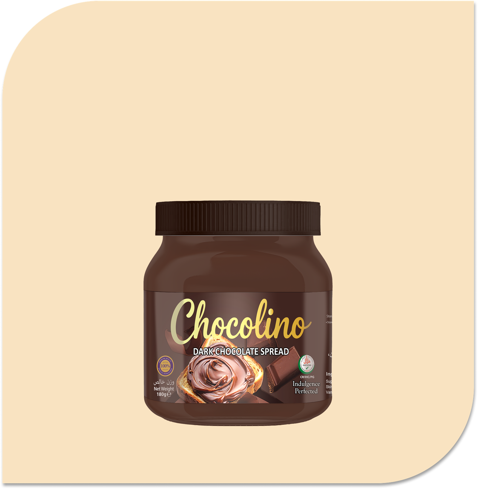 Group-3089.png Chocolino Dark Chocolate Spread 180gm - Image 1