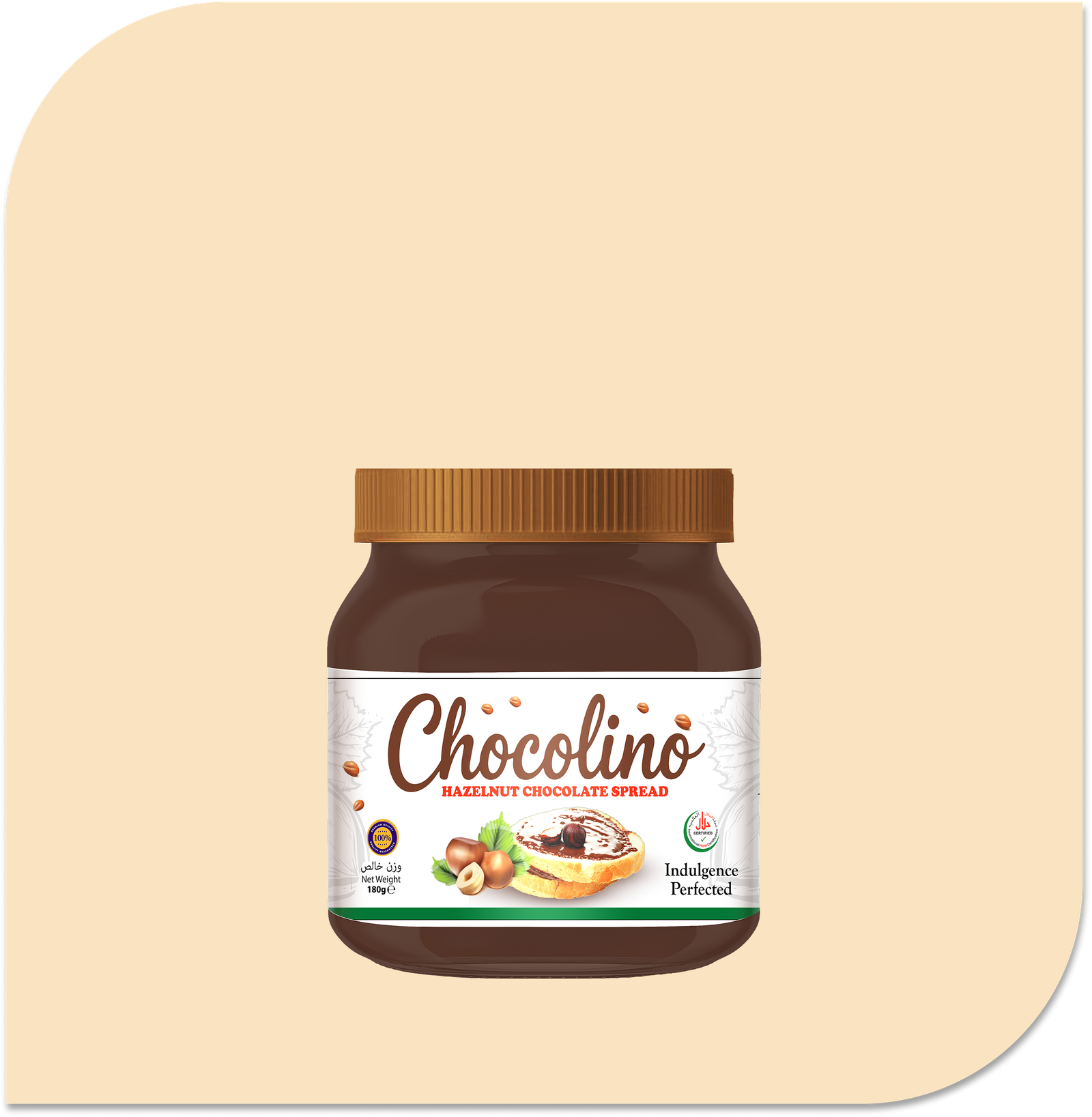 chocolino-hazelnut-spread-180gm-1.png Chocolino Hazelnut Chocolate Spread 180gm - Image 1